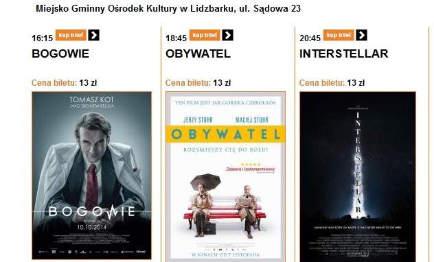 Kino Orange w Lidzbarku