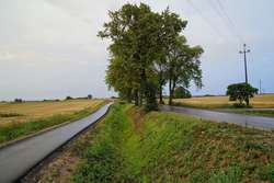 Fragment trasy w powiecie węgorzewskim