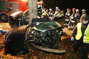 Tragiczny wypadek pod Olsztynem. Zginęły dwie osoby