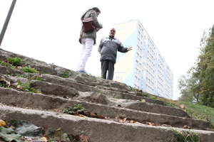 Na schody przy ul. Westerplatte w Olsztynie poczekają do 2015