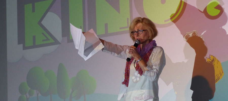 Polska scenarzystka Dorota Latour na festiwalu "Wędrujące Ale Kino!" w Gołdapi