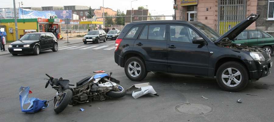 Do wypadku doszło na skrzyżowaniu ul. Malborskiej i Zagonowej