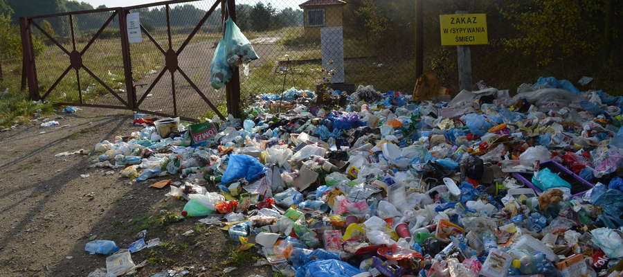 Tak wyglądało zamknięte wysypisko śmieci koło Góry pod koniec tegorocznych wakacji