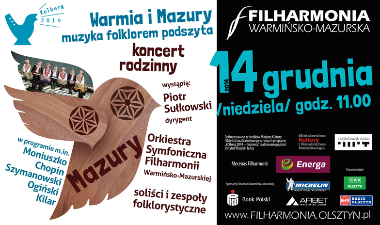 Warmia i Mazury folklorem podszyte - rodzinny koncert w filharmonii