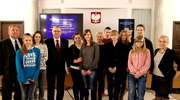 Młodzież II LO z wizytą w Sejmie