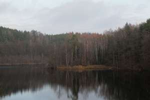 Szara jesień w okolicach Mrągowa