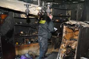 Dwie osoby zginęły w pożarze domu w Ełku