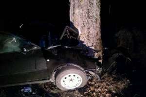 Audi uderzyło w drzewo. 20-letni kierowca zginął na miejscu