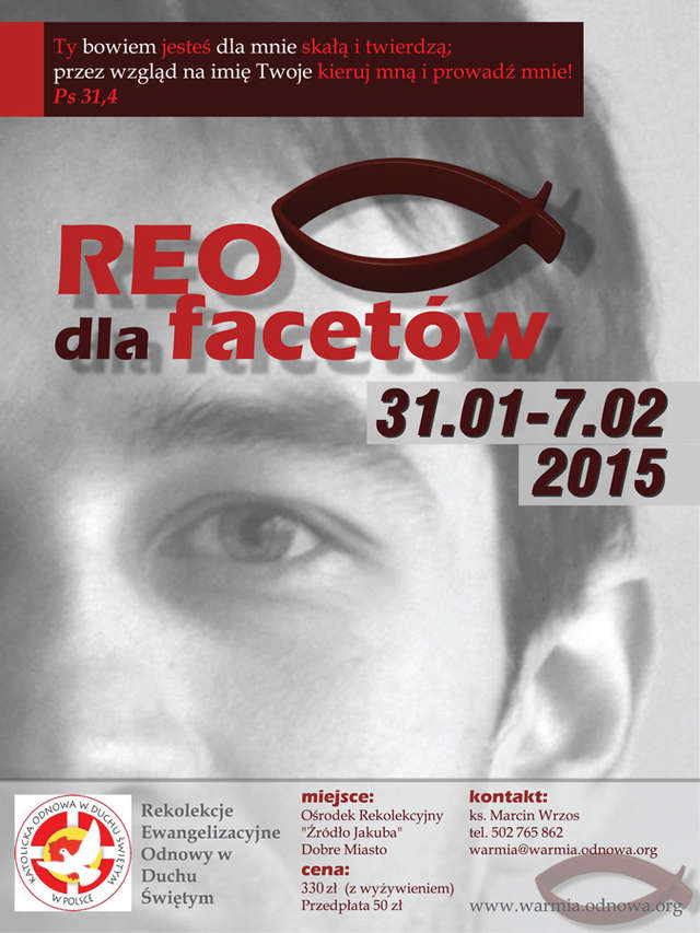 plakat REO dla facetów, 2015