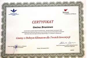 Gmina Braniewo z certyfikatem 