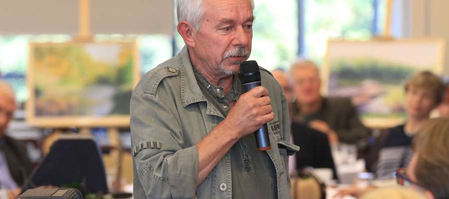 Scenarzysta Jerzy Niemczuk podczas VI Forum Kultury Regionu Warmii i Mazur, Olsztyn 2013.