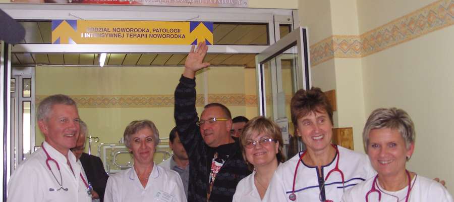 Jerzy Owsiak w szpitalu wojewódzkim w 2010 r