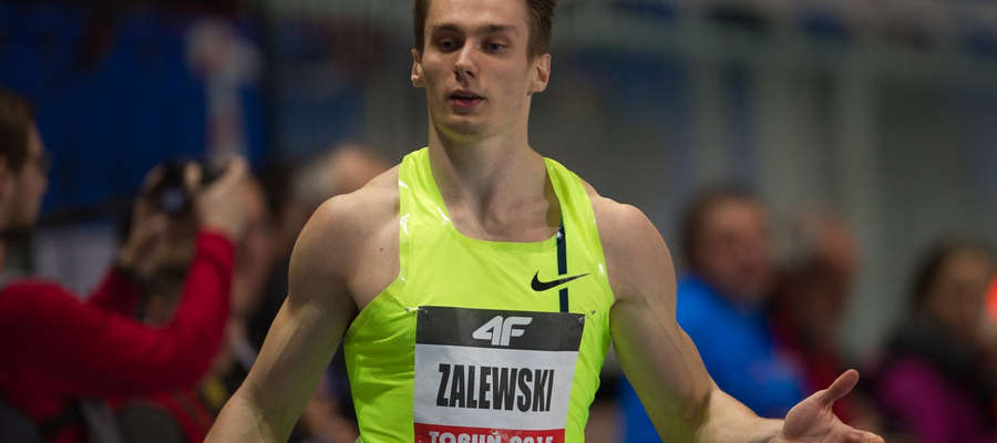 Karol Zalewski był jedną z najjaśniejszych gwiazd halowych mistrzostw Polski w Toruniu.