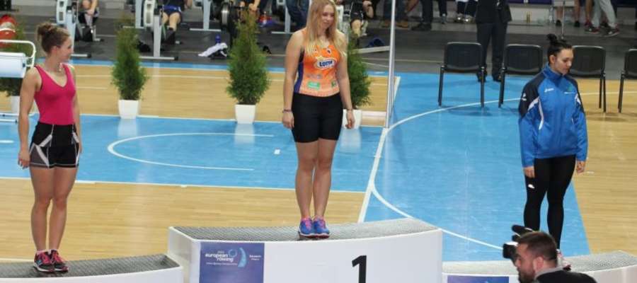 Iławianka Katarzyna Dreszler na najwyższym stopniu podium mistrzostw Polski na ergometrze wioślarskim