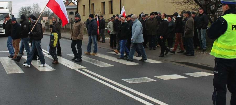 Strajki na dk nr 15 w Sampławie