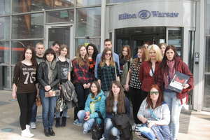 Uczniowie z Zespołu Szkół w Malinowie z wizytą w Hilton Warsaw Hotel 