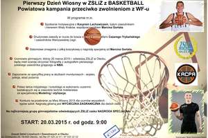 Pierwszy Dzień Wiosny z basketball- Dni otwarte w ZSLiZ w Olecku