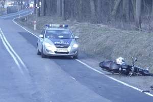 Wypadek na "16" koło Ostródy. Droga jest zablokowana