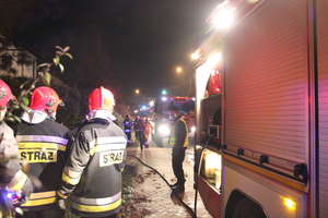 Pożar domku jednorodzinnego w Dajtkach. Mogła zapalić się sadza