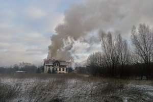 Pożar w pustostanie na Nowodworskiej