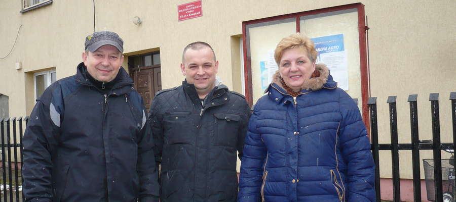 Wojciech Pietruś, Krzysztof Kowalkowski i Anna Chojnowska uważają, że fundusz sołecki w gminie jest potrzebny 