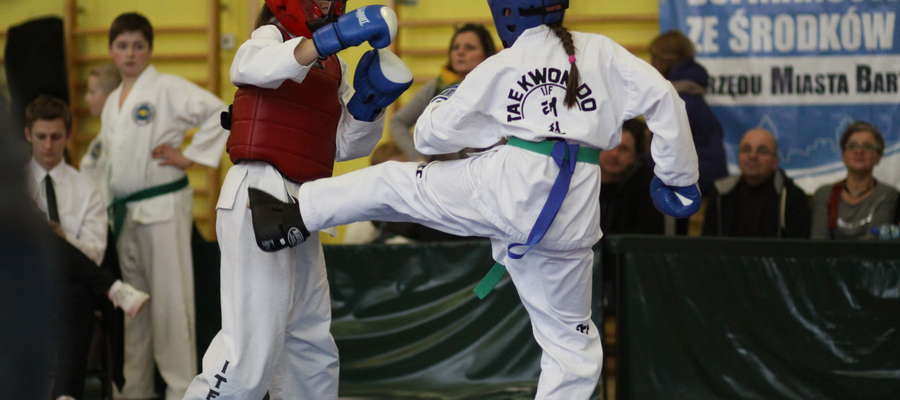 Zdjęcie z niedawnego turnieju Profesjonalnej Ligi Taekwondo w Bartoszycach