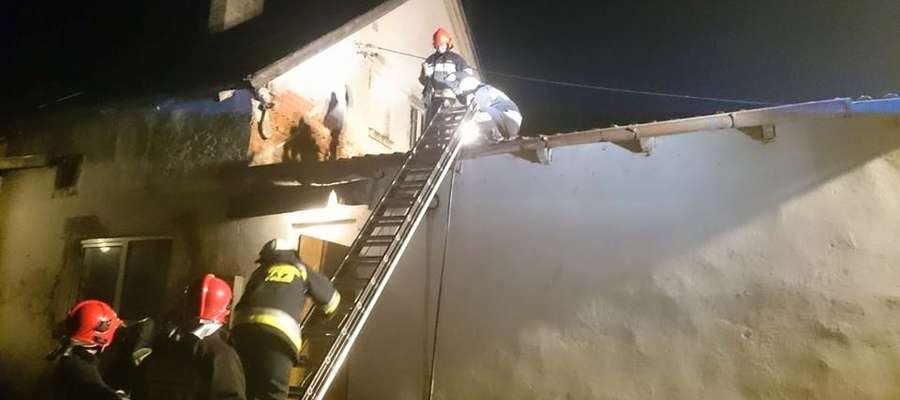 W Łankiejmach działały cztery zastępy strażaków. 