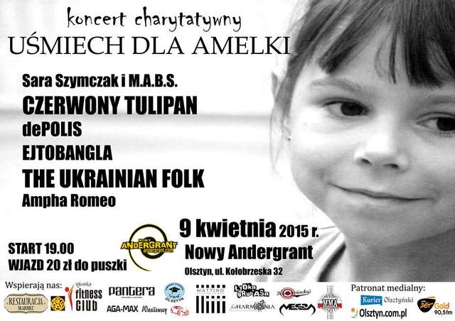 Koncert charytatywny dla Amelki w olsztyńskim Andergrancie - full image