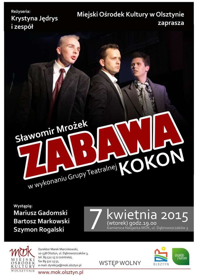 Spektakl Grupy Teatralnej „Kokon” pt. „Zabawa” - full image