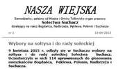 Suchacz ma swoją gazetkę