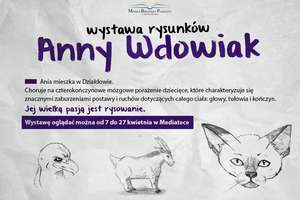 Biblioteka w Działdowie zaprasza na wystawę rysunków Anny Wdowiak
