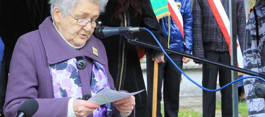 Maria Sadłowska uczestniczyła w obchodach 75 rocznicy Zbrodni Katyńskiej, które odbyły się 13 kwietnia na cmentarzu Agrykola