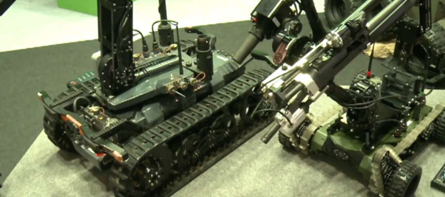 Opancerzone auta, drony i roboty. Atrakcje Targów Techniki i Wyposażenia Służb Policyjnych