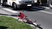 Wypadek w okolicach Konopek. Ranny rowerzysta.