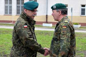 Inspektor Wojsk Lądowych Bundeswehry z wizytą w Orzyszu