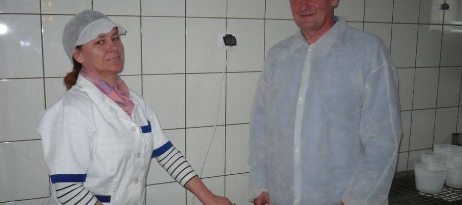 Elżbieta i Tomasz Rachoccy w swojej mini mleczarni
