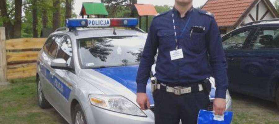 Sierż. szt. Tomasz Cymer policjantem jest od 2008 roku