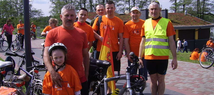 Nowomiejska grupa rowerzystów w Iławie