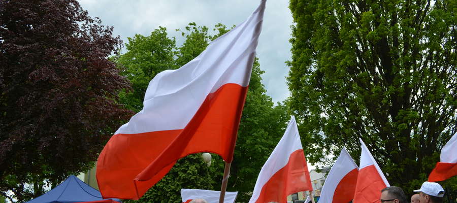 W Mrągowie odbył się wiec poparcia dla Andrzeja Dudy