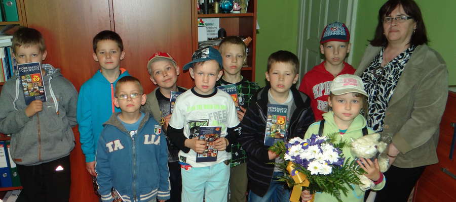 Wizyta uczniów z Gwiździn w redakcji Gazety Nowomiejskiej