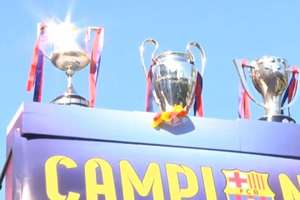 Tłumy na ulicach i na Camp Nou. Kibice i piłkarze Barcelony świętowali zdobycie potrójnej korony
