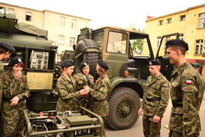 Uczniowie klasy mundurowej z wizytą w Brodnicy 