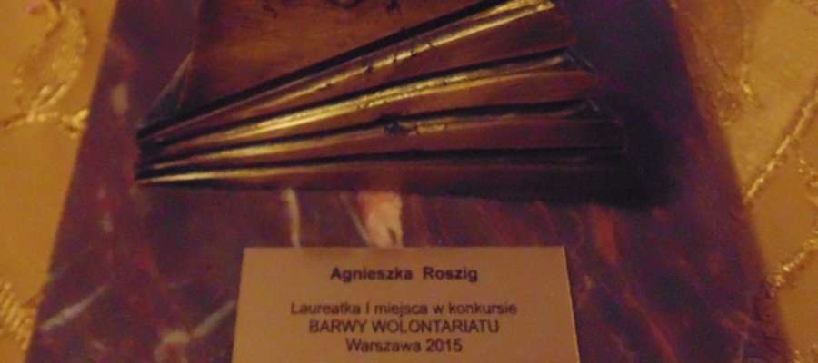 Statuetka dla Wolontariuszki 2014 roku przypadła Agnieszce Roszig.