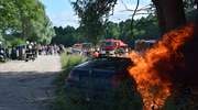 Masowy wypadek pod Oleckiem - ćwiczenia służb ratowniczych 