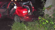 Fiat uderzył w drzewo. Nocny wypadek pod Fromborkiem