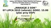 Wakacje z GOK Płośnica. Festyn w Zalesiu
