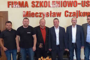 Wizyta właściciela firmy rekrutującej  z Niemiec u Czajkowskich w Smolnikach