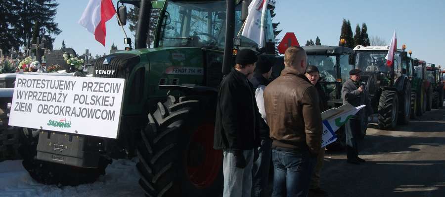 Protest rolników w Makowie Mazowieckim w 2013 roku 