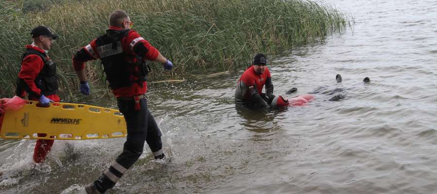 Ratownicy regularnie przeprowadzają ćwiczenia w wodzie. Zdjęcie jest jedynie ilustracją do tekstu