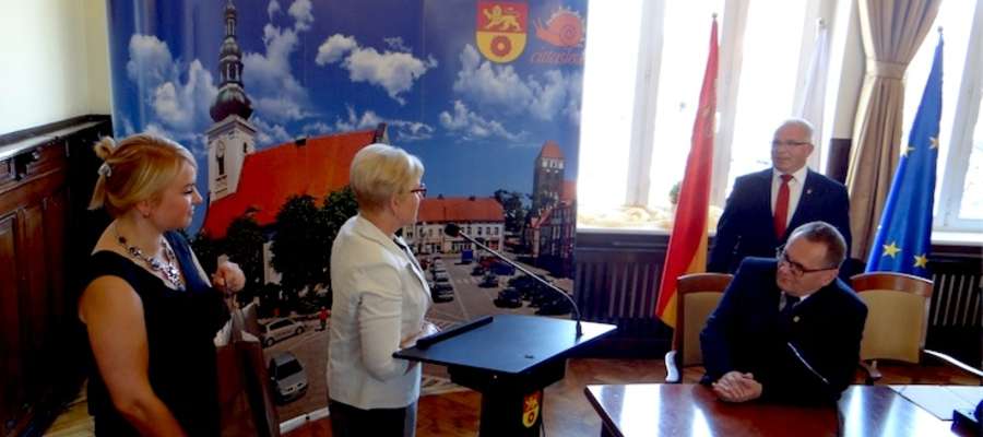 Sporo miłych słów o partnerskiej współpracy nowomiejscy samorządowcy usłyszeli od przedstawicielki litewskich Solecznik